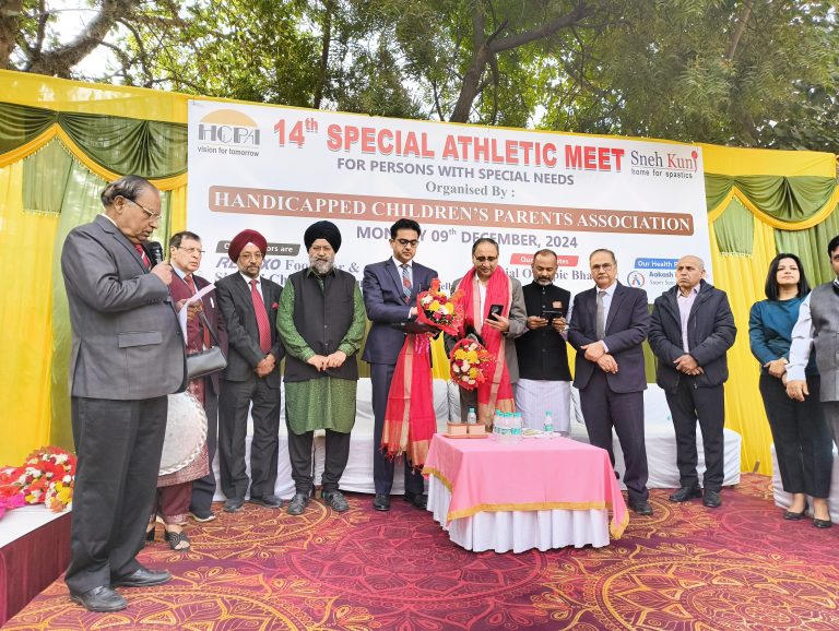 Snehkunj” Handicapped Children’s Parents Association “Sec 5 dwarka organised 14th Special Athletic meet on 09th December 2024